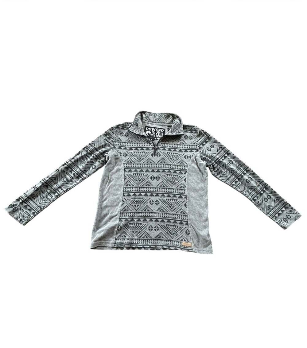 Powder River Outfitters by Panhandle Aztec Print 1/4 Zip Pullover